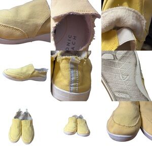 Vionic Beach Washable Canvas Slip-On Shoes Marshall Sun Size 7